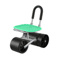 Gardeon Gardening Cart with 360° Swivel Seat | Rolling Work Seat with Adjustable Height & All-Terrain Wheels | 130KG Capacity Heavy Duty Garden Scooter for Back Pain Relief & Vehicle Detailing | Foldable Backrest & Ventilated Seat, Green