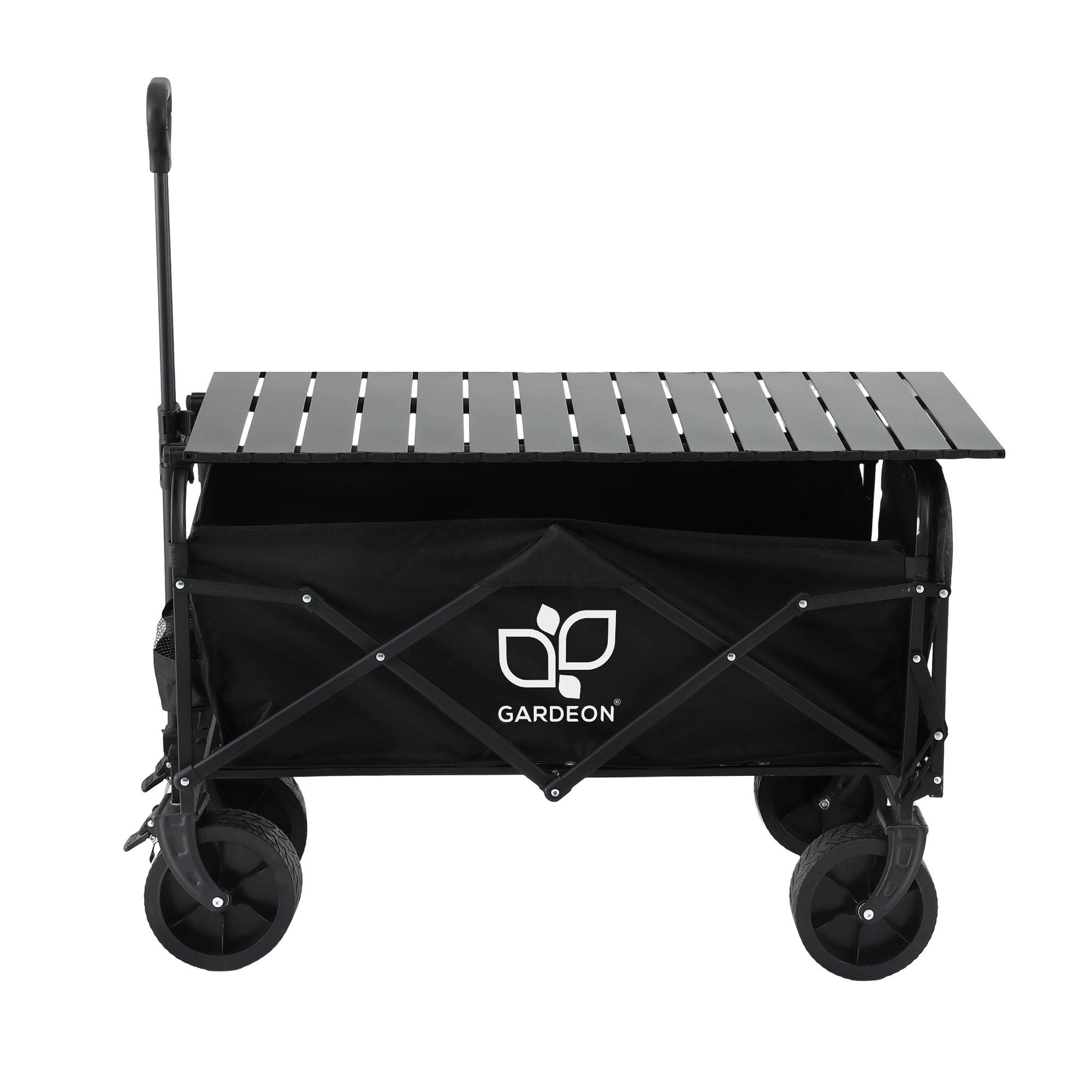Gardeon Folding Camping Wagon Heavy Duty Utility Cart with Tailgate Table 150L