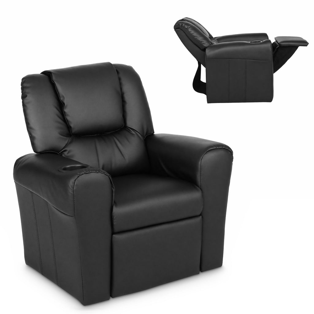 Keezi Kids Recliner Chair PU Leather Sofa Lounge Couch Children Armchair