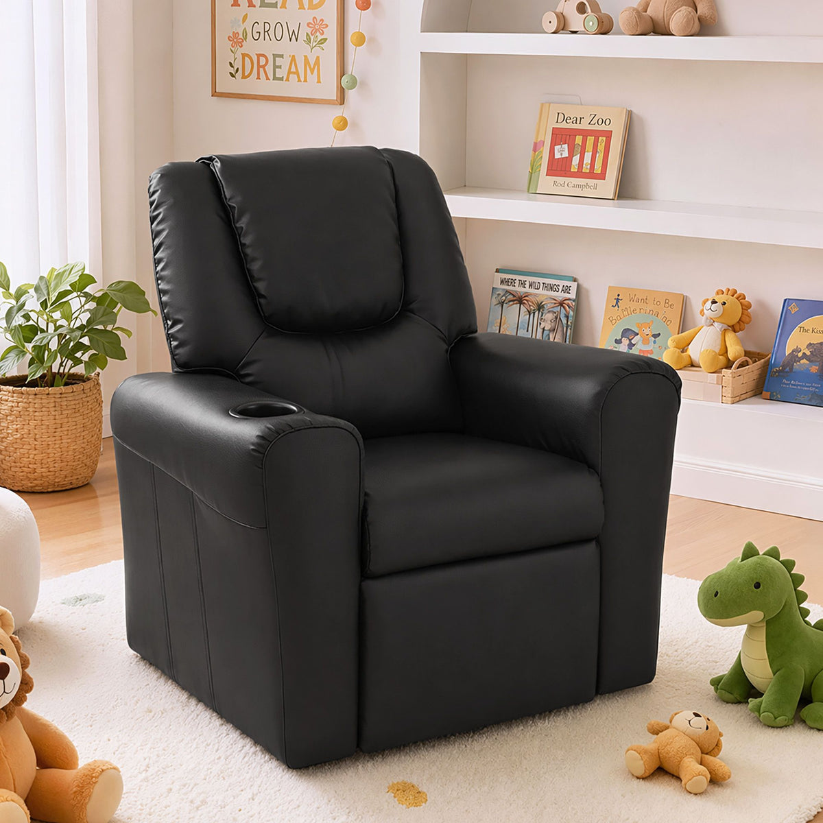 Keezi Kids Recliner Chair PU Leather Sofa Lounge Couch Children Armchair