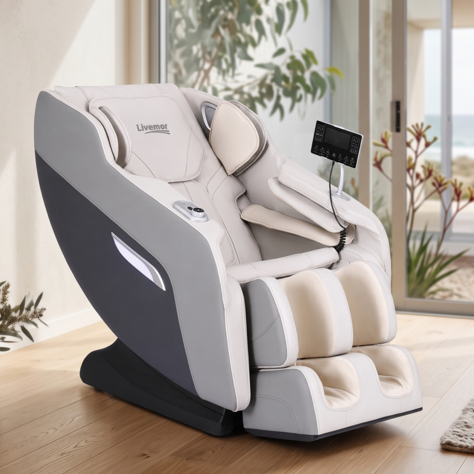 Livemor Flex Massage Chair Full Body Zero Gravity with Heat Recliner Home Massager Brisa