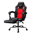 Artiss 2 Point Massage Gaming Office Chair PU Leather Red