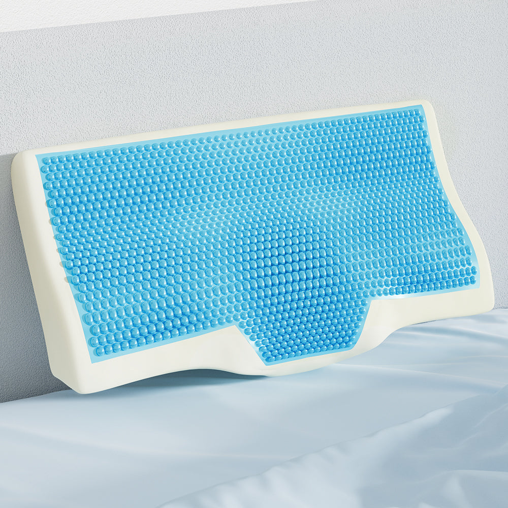 Giselle Cervical Pillow Memory Foam Contour Pillow Neck Support Cool Gel