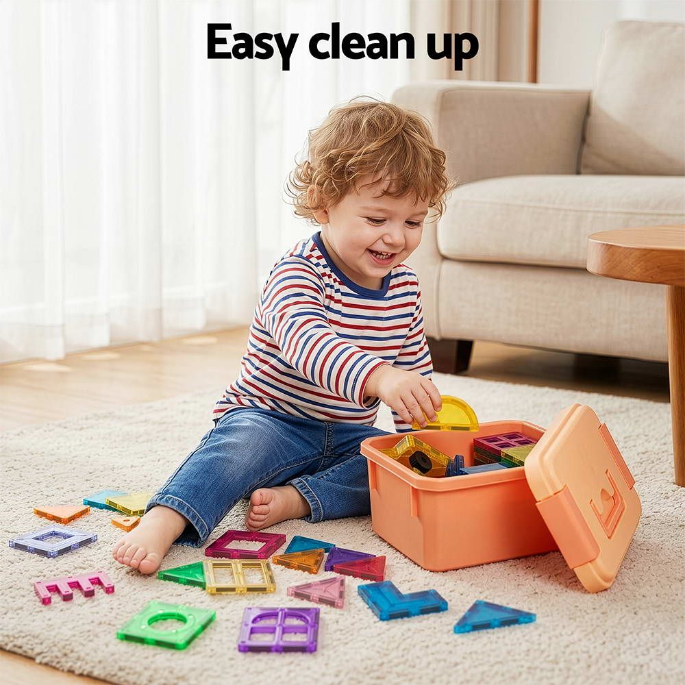 Keezi 100pcs Kids Magnetic Tiles Blocks Building Educational Toys Children Gift