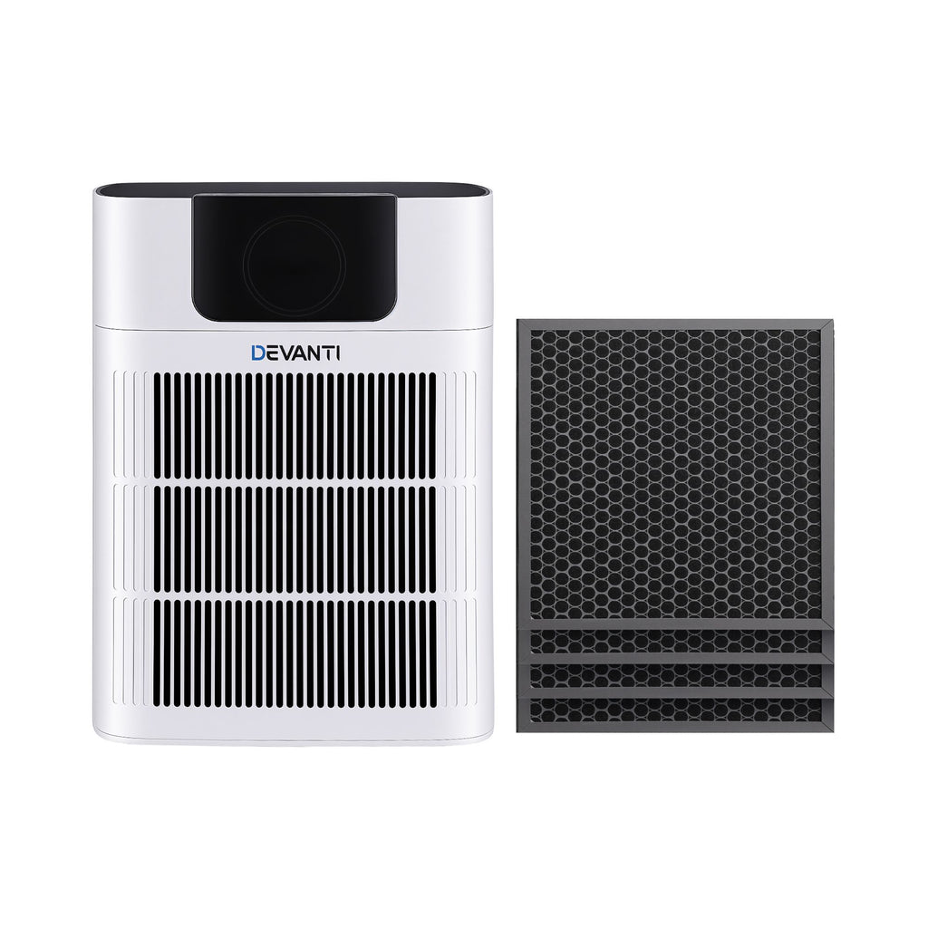 Devanti Pet Air Purifier H12 HEPA Filter Cleaner Replacement Filter White