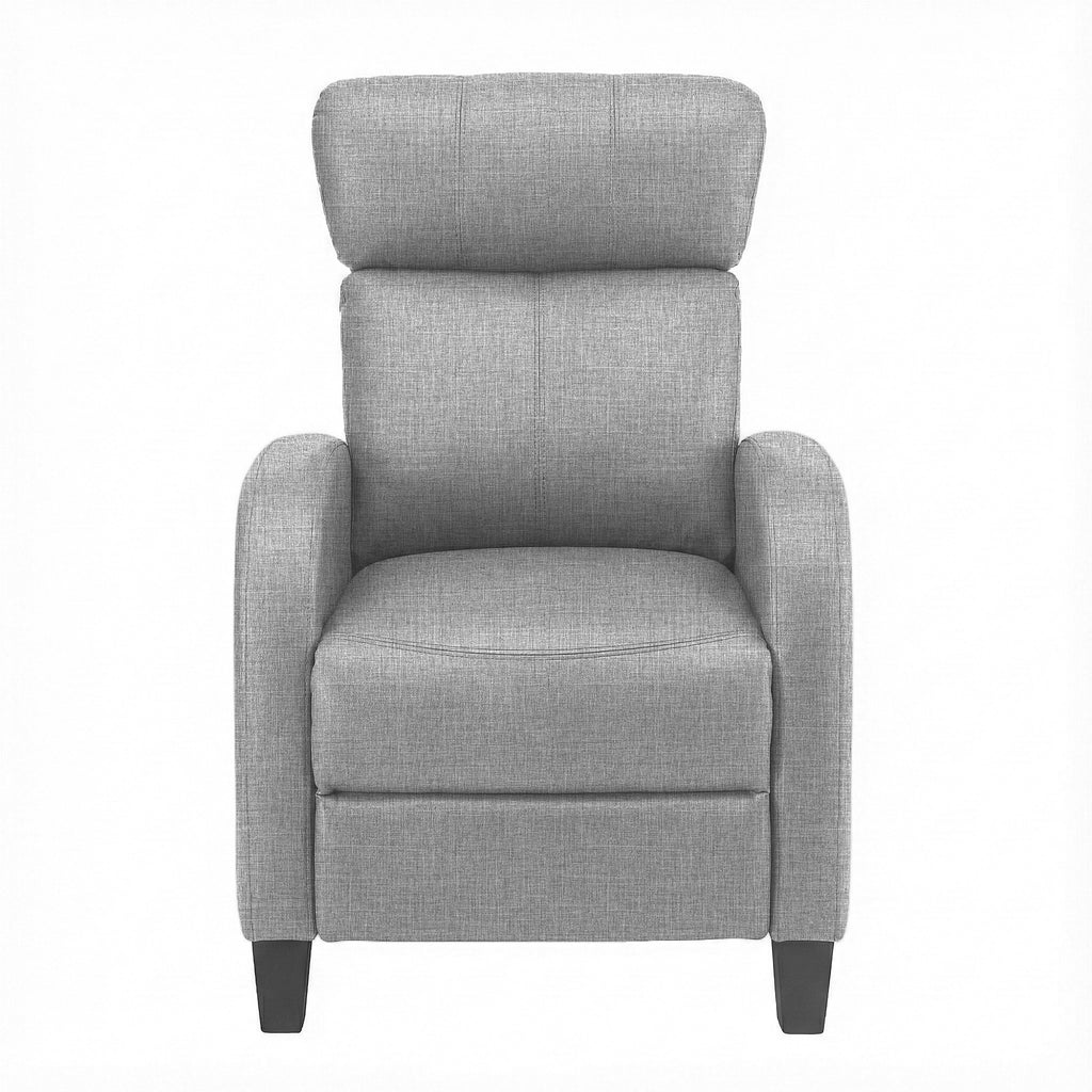 Artiss Massage Recliner Chair Small Recliner Sofa for Adults Fabric Grey