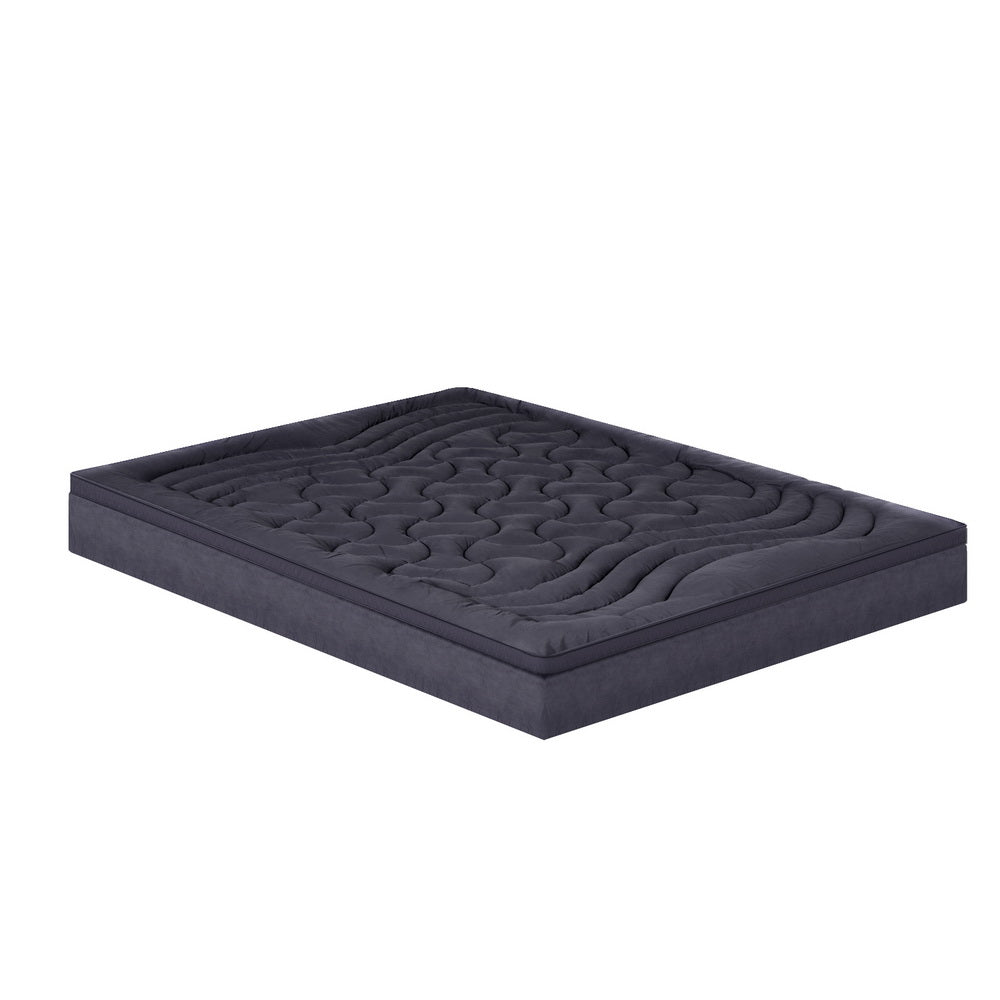Giselle Bedding 3-Zone Pillowtop Mattress Topper 1000GSM for Back Pain Relief Washable with 45cm Deep Pocket King