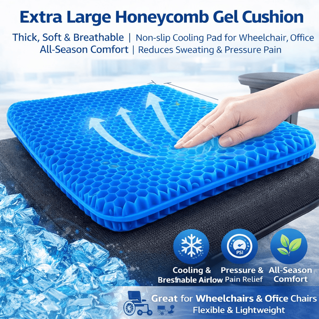 sofa seat cushion, gel cushion, breathable cushion, pain relief cushion, honeycomb cushion, Australian sofa accessory