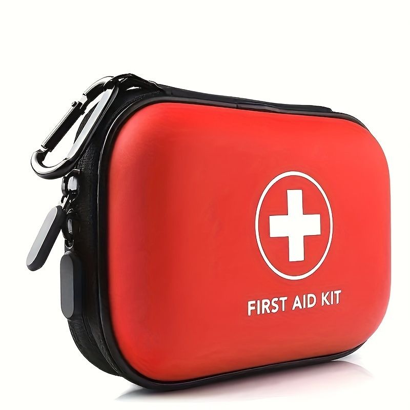 Red Black first aid kit, 18-in-1, emergency supplies, home first aid, travel first aid, outdoor first aid, Australian first aid, compact first aid, portable medical kit, survival kit