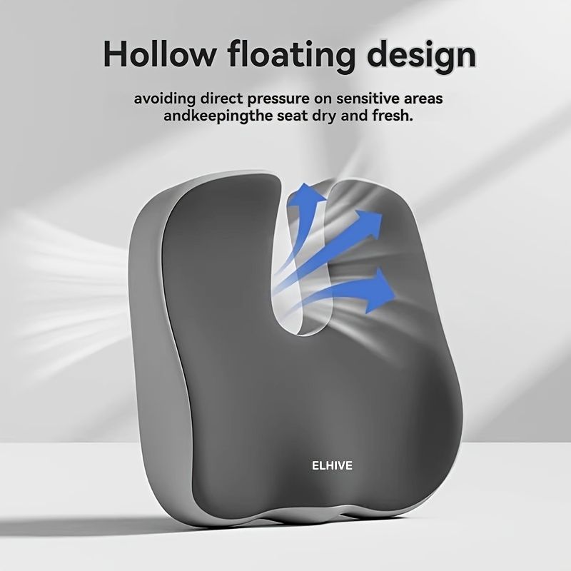 ELHIVE, upgraded single cushion, sitting comfort, ergonomic support, back support, pressure relief, office chair cushion, car seat cushion, health and wellness, portable cushion, durable cushion, Australian market