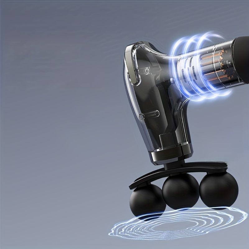 Black Portable Massager Hand-Held Massager Muscle Relaxation Neck Massager Shoulder