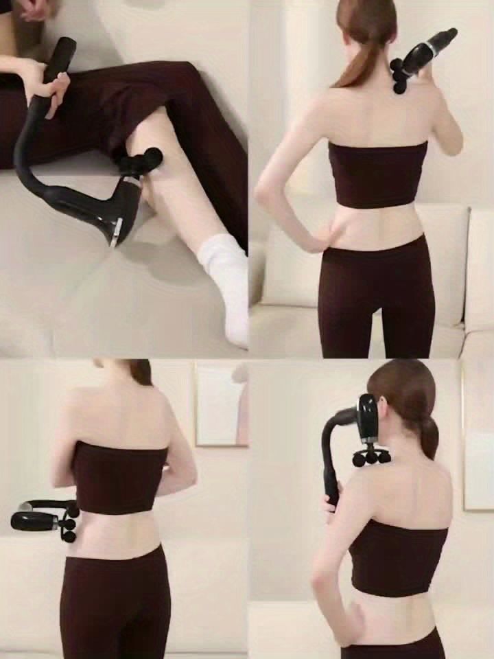 Black Portable Massager Hand-Held Massager Muscle Relaxation Neck Massager Shoulder