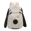 Cute Dog Face Backpack for Kids & Teens – White Cartoon Animal School Bag with Long Ears, Large Capacity Daypack for Girls and Boys (White)