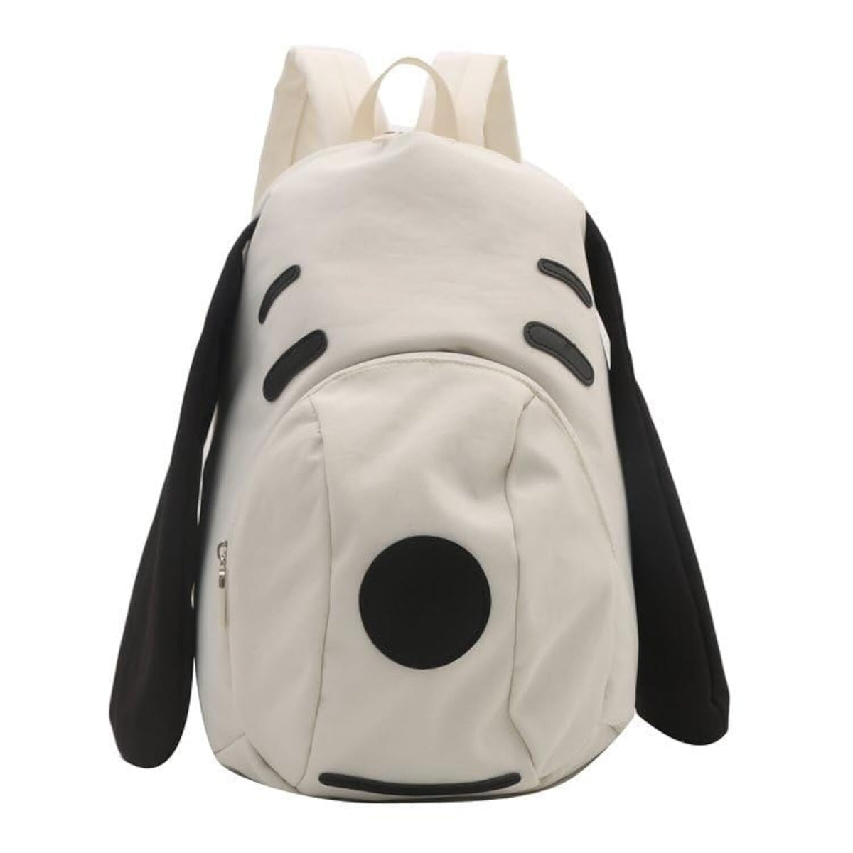 Cute Dog Face Backpack for Kids & Teens – White Cartoon Animal School Bag with Long Ears, Large Capacity Daypack for Girls and Boys (White)