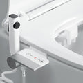 Bidet Toilet Attachment with Handheld Sprayer – Dual Nozzle for Pregnant Women, Postpartum Care & Elderly, Non-Electric Cold Water Bidet, Slim Under-Seat Fit (White)