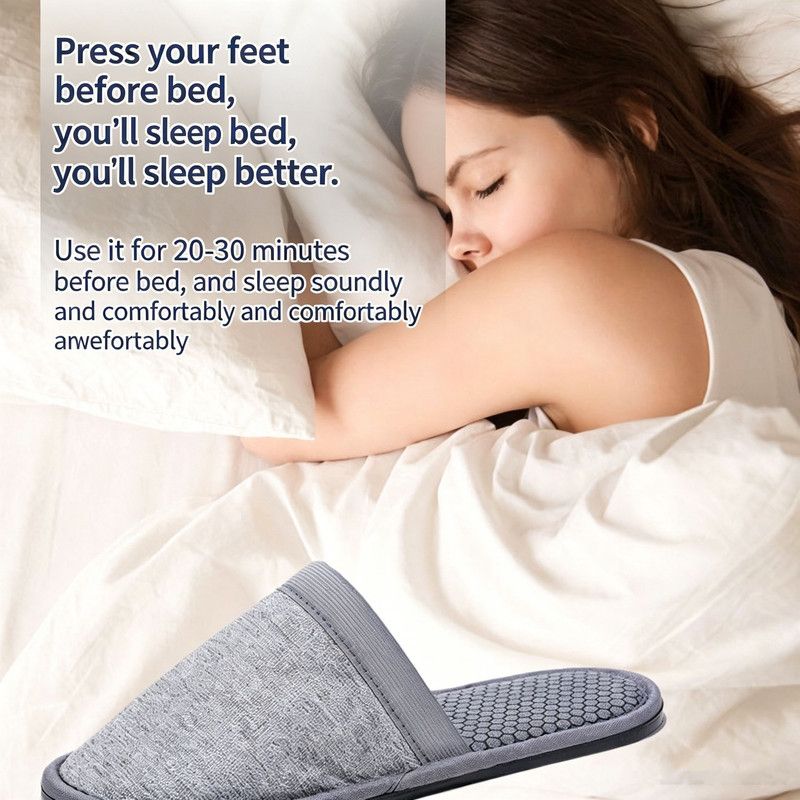 EMS Foot Massage Slippers TENS Therapy 8 Modes 15 Intensities, EU 36-39