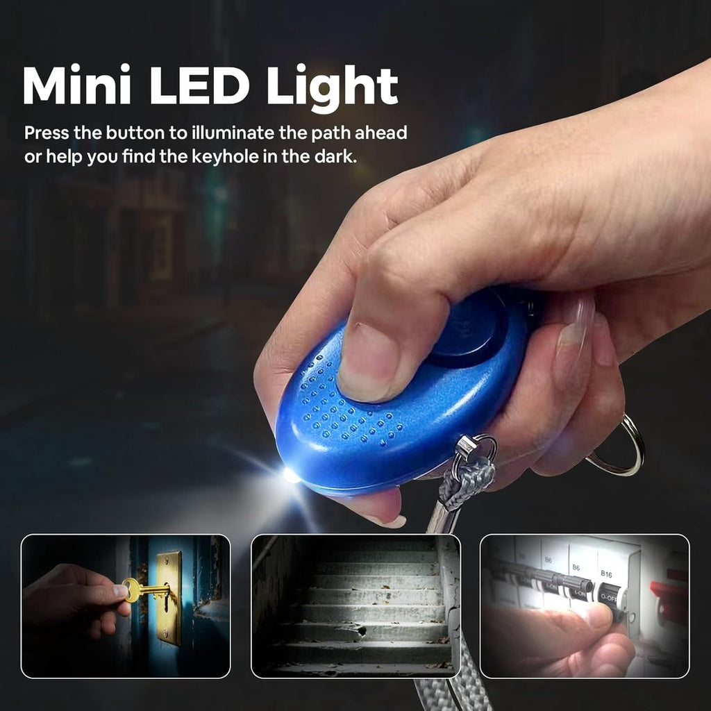 Pieces - 140 dB - Personal Alarm - With LED Flashlight And Keychain - Personal Pocket Alarm - Pepper Spray - Panic Alarm - Anti-Wolf Whistle - Keychain - Portable - For Women, Girls And the Elderly - Repelling / Deterring / Self-Defense