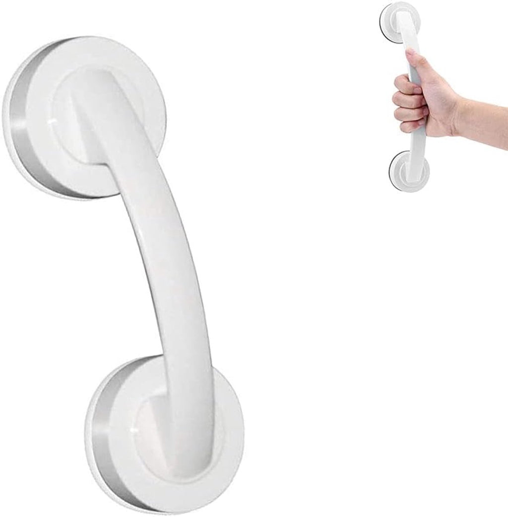 Small Handle with Suction Cup - Handle with Suction Cup - No Drilling Required Shower Support - Bathroom Wall Grab Bar - Suitable for Shower and Toilet - Safety Handle - Moisture Resistant - Handle for the Elderly and Children