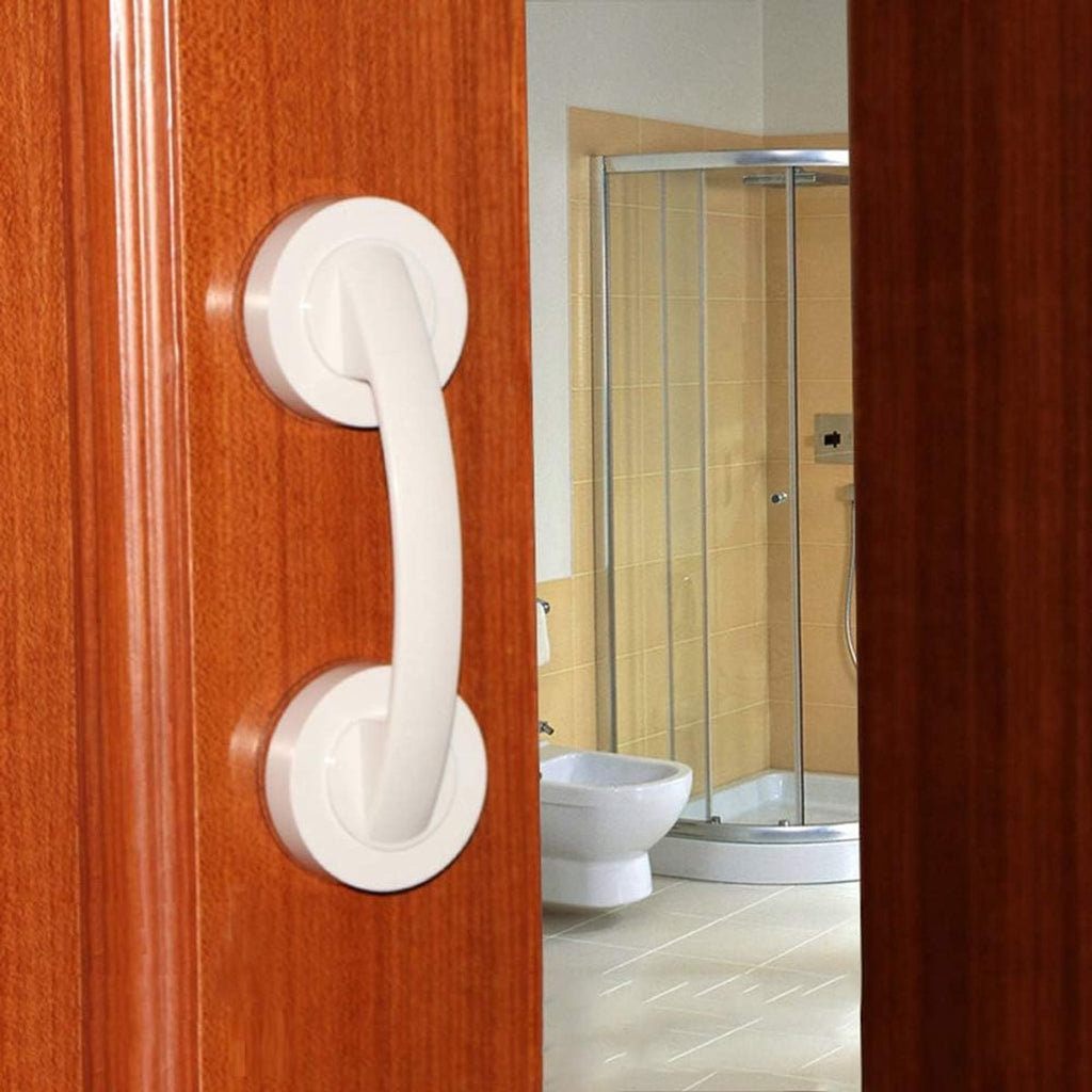 Small Handle with Suction Cup - Handle with Suction Cup - No Drilling Required Shower Support - Bathroom Wall Grab Bar - Suitable for Shower and Toilet - Safety Handle - Moisture Resistant - Handle for the Elderly and Children