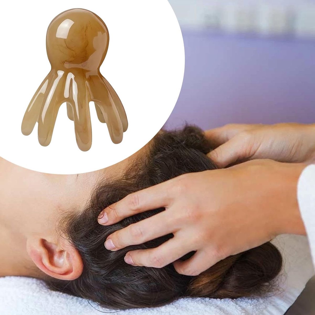 Head Massage Spider - Scalp Massager - Massage Brush - Scalp Brush - Massage Brush - Head Massage Device - Head Massage - Head Massage Spider - Stimulates Hair Growth and Blood Circulation - Waterproof - Relaxation - Stimulates Blood Circulation