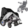 Wheelchair Protective Cover - Universal - Wheelchair Cover - Premium Wheelchair Cover - 130 x 115 x 75 Cm - With Drawstring - Mobility Scooter Protective Cover - Rain Cover - Waterproof - Wheelchair - Black