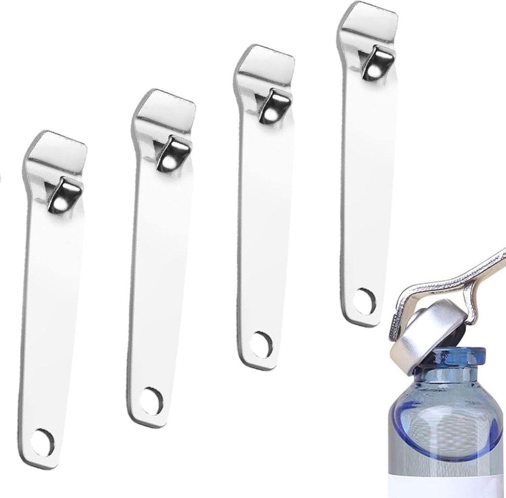 All-purpose opener - 4 pieces - Multifunctional opener - Jar opener - Bottle opener - Beer opener - Lid opener - Jar opener - Kitchen aid - Aids for the elderly - For oral liquids - Tool to remove caps from bottles and jars