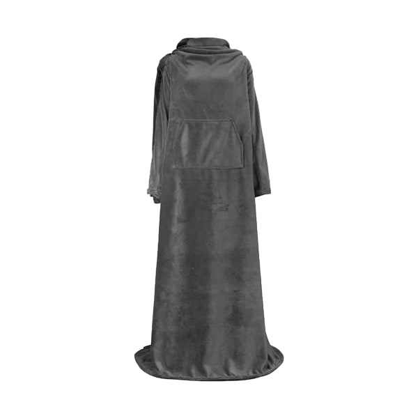 Portable Blanket with Sleeves Winter Soft Sherpa Weighted Blanket Sofa Blanket Adult Warm Long Lazy TV Blanket Plush Coat