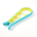 Multi-Function Jar and Bottle Opener, Non-Slip Kitchen Grip Tool for Twist Lids, Caps and Tabs, Blue