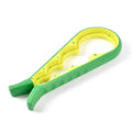 Multi-Function Jar and Bottle Opener, Non-Slip Kitchen Grip Tool for Twist Lids, Caps and Tabs, Green