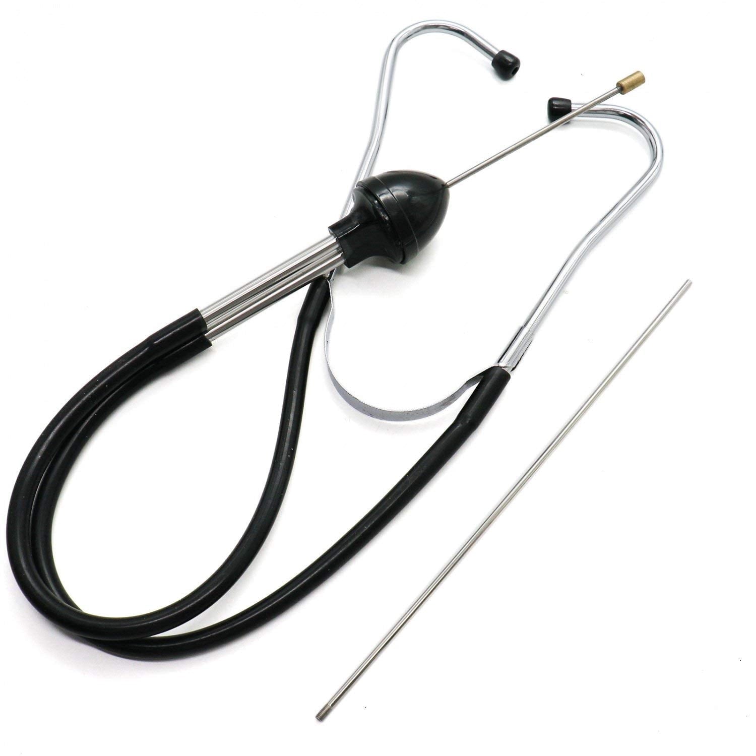 Mechanic's Stethoscope Automotive Engine Diagnostic Sensitive Hearing Tool for Cars, Trucks and Motorcycles,Black A418