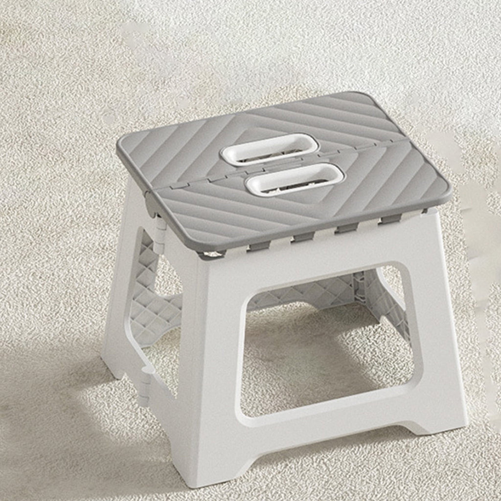 1 Piece Non-Slip Folding Step Stools - Shower Stool for Shaving Legs, Stool Foldable, Foot Stool,Grey, 9x17.8 cm