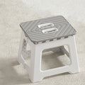 1 Piece Non-Slip Folding Step Stools - Shower Stool for Shaving Legs, Stool Foldable, Foot Stool,Grey, 9x17.8 cm