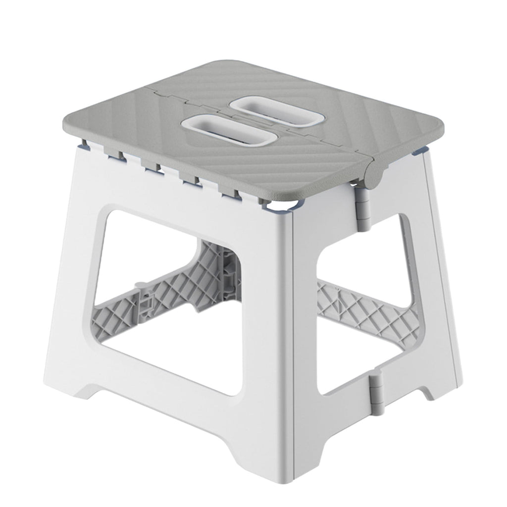 1 Piece Non-Slip Folding Step Stools - Shower Stool for Shaving Legs, Stool Foldable, Foot Stool,Grey, 9x17.8 cm
