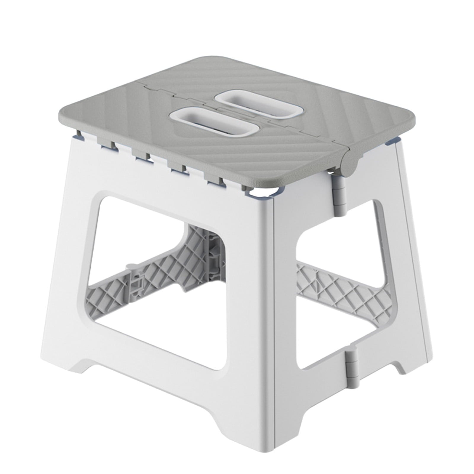 1 Piece Non-Slip Folding Step Stools - Shower Stool for Shaving Legs, Stool Foldable, Foot Stool,Grey, 9x17.8 cm