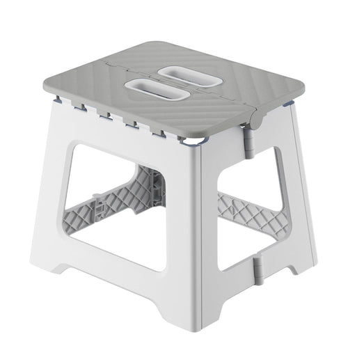 1 Piece Non-Slip Folding Step Stools - Shower Stool for Shaving Legs, Stool Foldable, Foot Stool,Grey, 9x17.8 cm