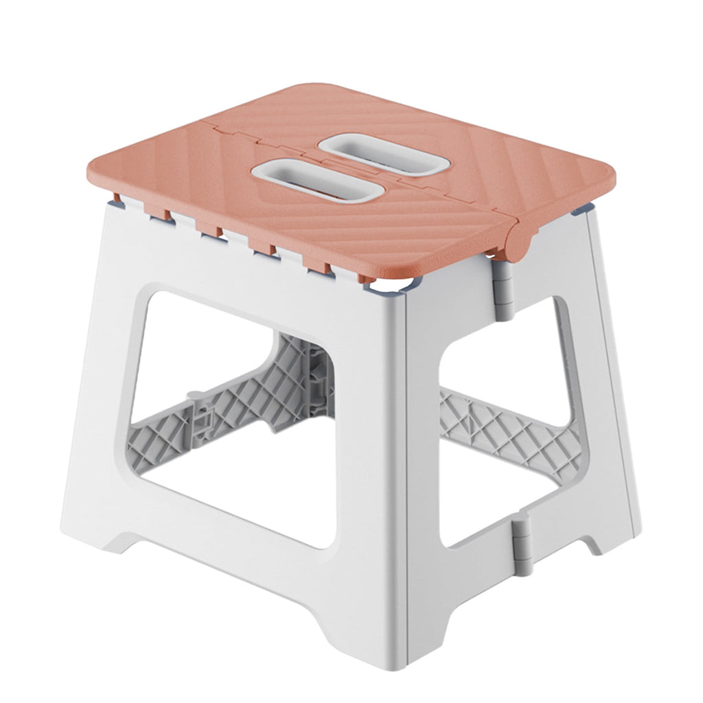 1 Piece Non-Slip Folding Step Stools - Shower Stool for Shaving Legs, Stool Foldable, Foot Stool,Pink, 9x17.8 cm