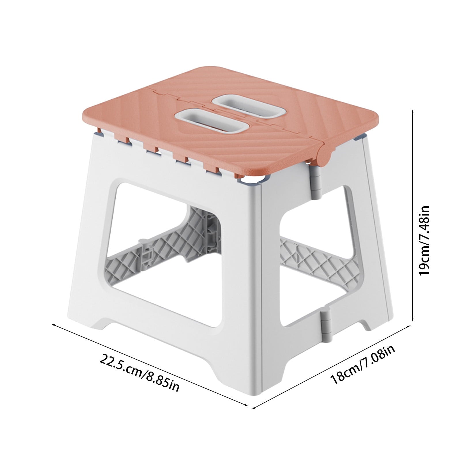 1 Piece Non-Slip Folding Step Stools - Shower Stool for Shaving Legs, Stool Foldable, Foot Stool,Pink, 9x17.8 cm