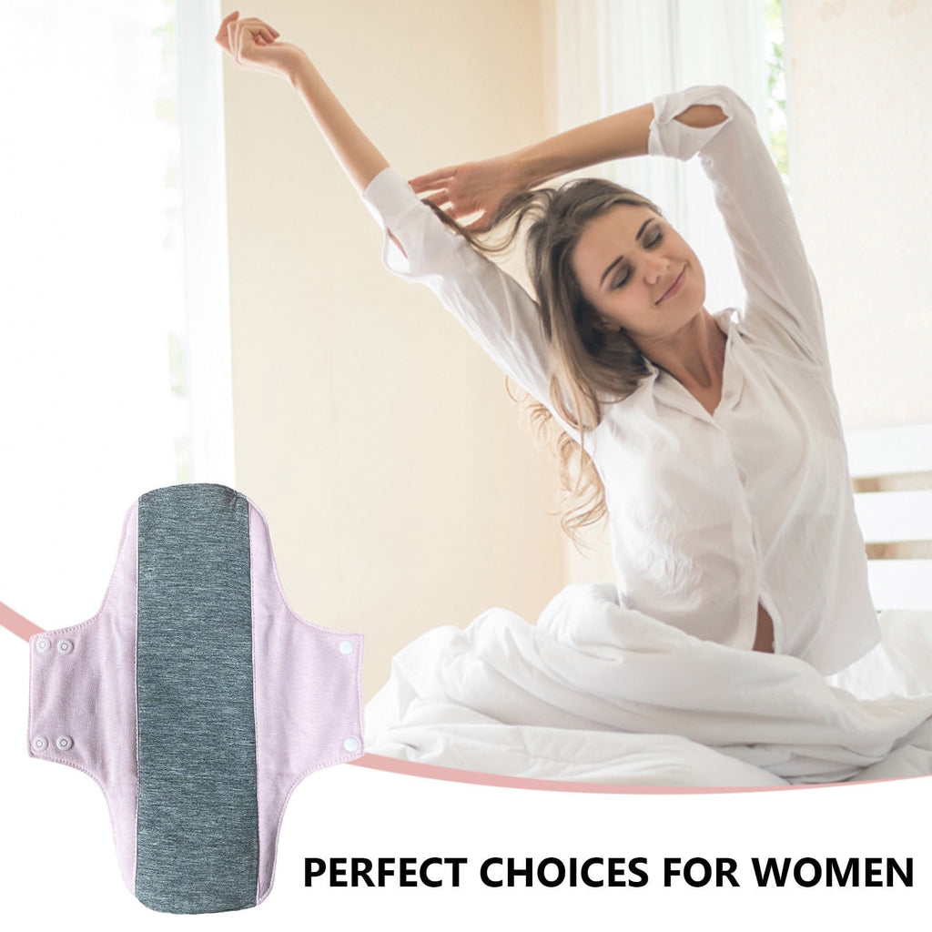 Heavy Incontinence Pads, Soft Cloths Menstrual Pads, Washable Sanitary Napkins, Reusable Menstrual Pads, Leak Proof Highly Absorbent Pures Cotton Reusable Menstrual Pad, 20*23cm C