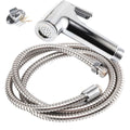 Handheld Bidet Sprayer Set,47.24inch Stainless Steel Hose with ABS Nozzle - Hygienic Muslim Toilet Shower for Personal Cleansing White