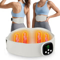 Heating Pad for Back Pain Relief: Portable Cordless Heat Pad with Massager for Period Cramps, 1200mAh Large Battery, Christmas Gift for Women Men