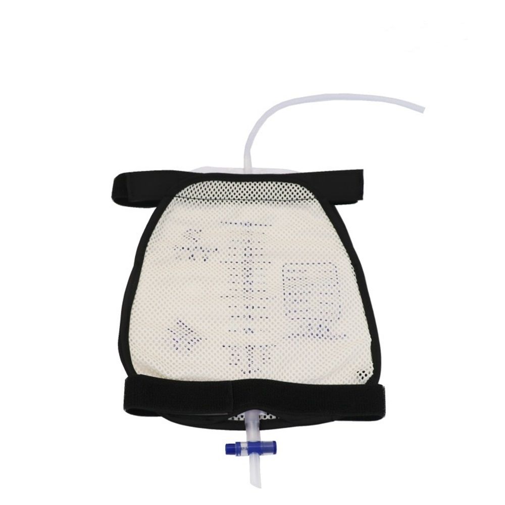 Leg Bag Mesh Holder with Pocket for Urine Collection Bags Nephrostomy Foley Urinary Catheter Stabilization Device Suprapubic Drainage Cath Supplies Wheelchairs Men Women （Only fixed package）