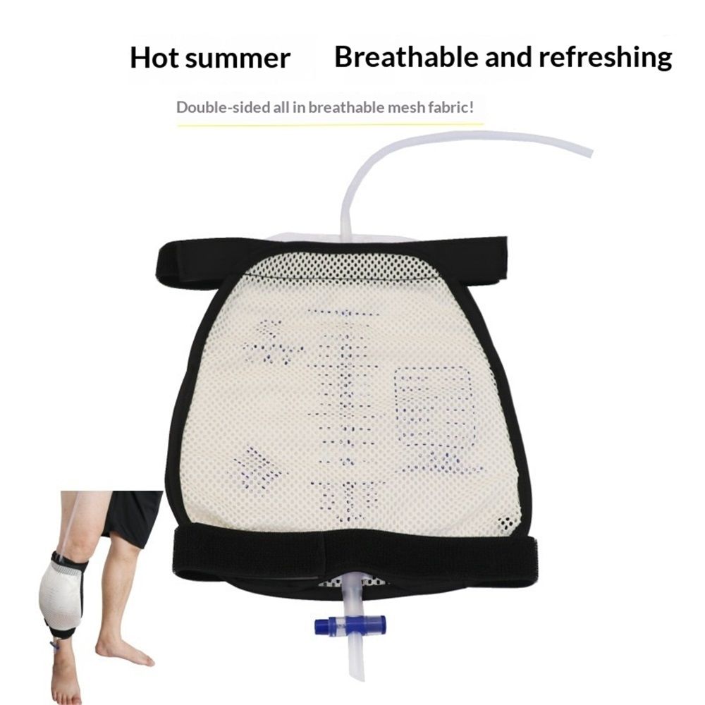 Leg Bag Mesh Holder with Pocket for Urine Collection Bags Nephrostomy Foley Urinary Catheter Stabilization Device Suprapubic Drainage Cath Supplies Wheelchairs Men Women （Only fixed package）