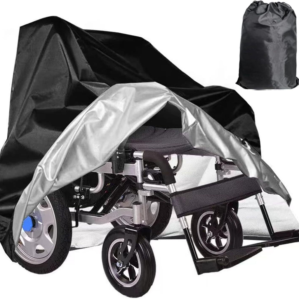 Wheelchair Cover,Electric Wheelchair Cover,Wheelchair Cover for Storage,Waterproof Mobility Scooter Cover, Protector from Dust Dirt Snow Rain Sun Rays,Rolling Walker Cover ,Indoor use (M)
