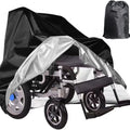 Wheelchair Cover,Electric Wheelchair Cover,Wheelchair Cover for Storage,Waterproof Mobility Scooter Cover, Protector from Dust Dirt Snow Rain Sun Rays,Rolling Walker Cover ,Indoor use (M)