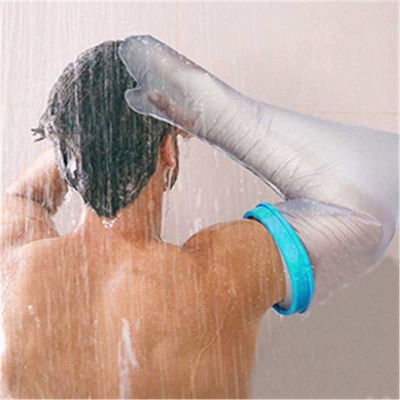 Waterproof Cast Cover Arm Adult, Soft Comfortable Cast Protector for Shower, Reusable Elastic Cast Bag for Bandage, Wound Care Supplies（63.5*43*21cm)