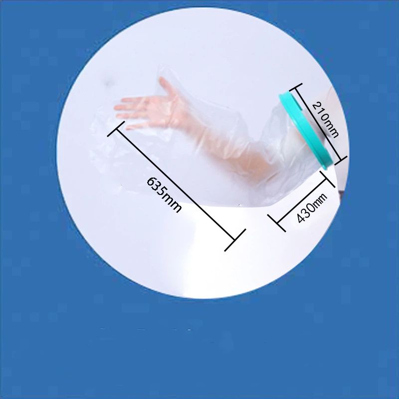 Waterproof Cast Cover Arm Adult, Soft Comfortable Cast Protector for Shower, Reusable Elastic Cast Bag for Bandage, Wound Care Supplies（63.5*43*21cm)