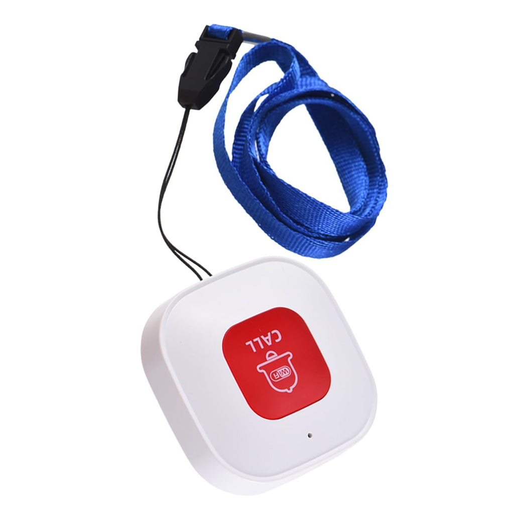 Caregiver Call Button for Elderly at Home w App Notification, Elderly Monitoring, Caregiver Pager, Life Alert Systems for Seniors , Alert Button for Seniors at Home（9.9*cm)