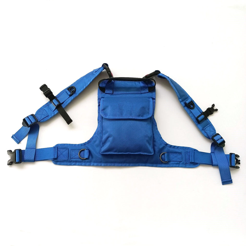 Kids Ski Training Harness with Backpack, Adjustable Strap & Lift Handle for Beginners Boy and Girl blue
