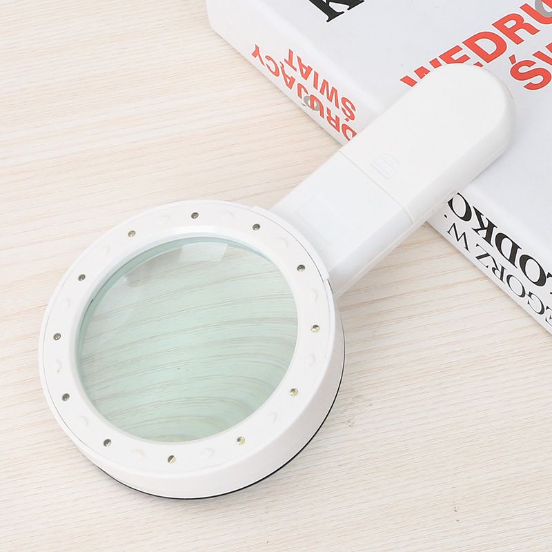 Double Glass Lens Magnifiers for Macular Degeneration, Seniors Reading, Soldering, Inspection, Coins, Jewelry, Exploring (20.5*10.6*2.8cm)