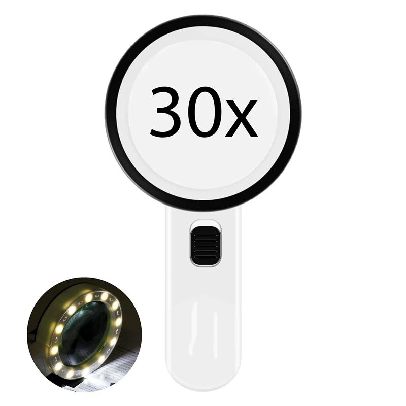 Double Glass Lens Magnifiers for Macular Degeneration, Seniors Reading, Soldering, Inspection, Coins, Jewelry, Exploring (20.5*10.6*2.8cm)